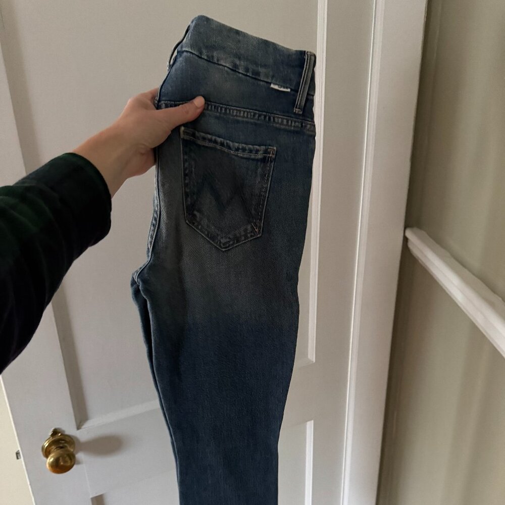 Mother High Wasted Looker Ankle Fray